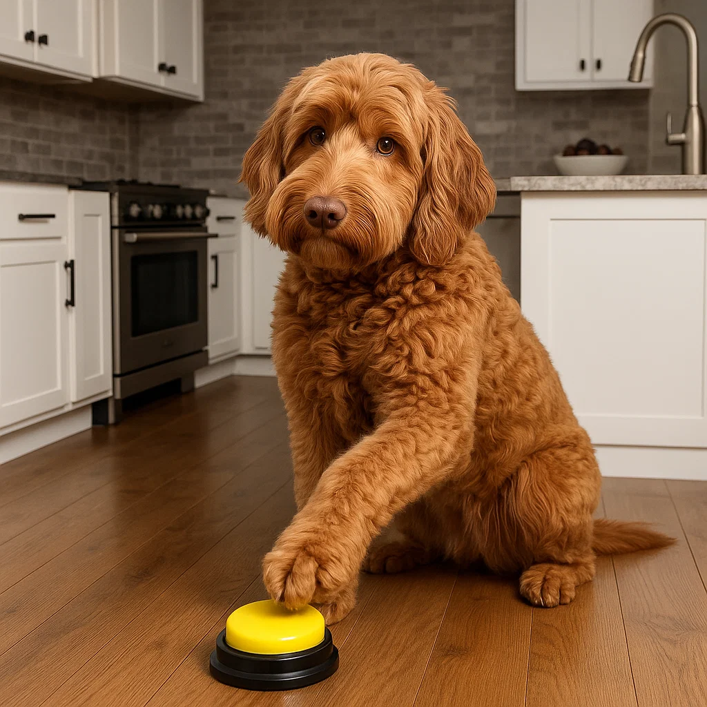 🎤 PawTalk™ – Le coffret de 4 buzzers interactifs pour parler avec votre chien