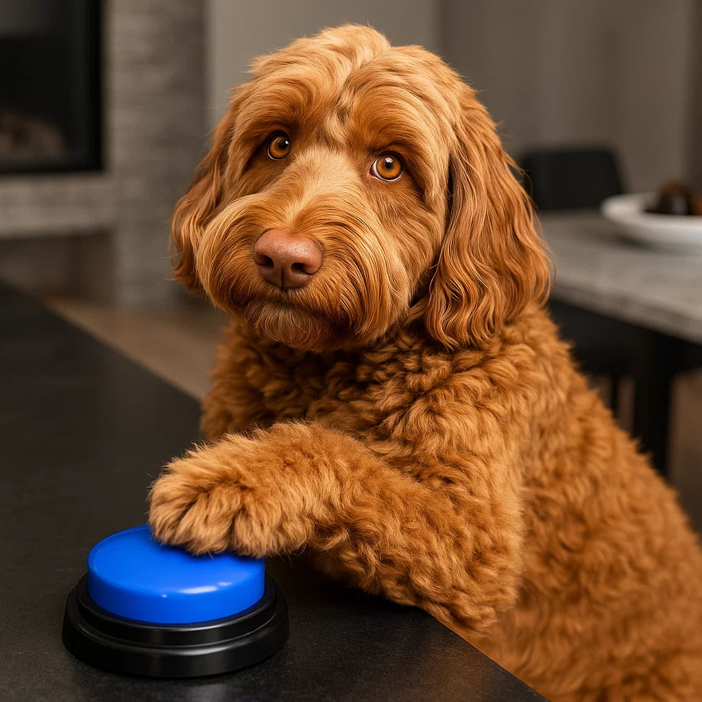 🎤 PawTalk™ – Le coffret de 4 buzzers interactifs pour parler avec votre chien